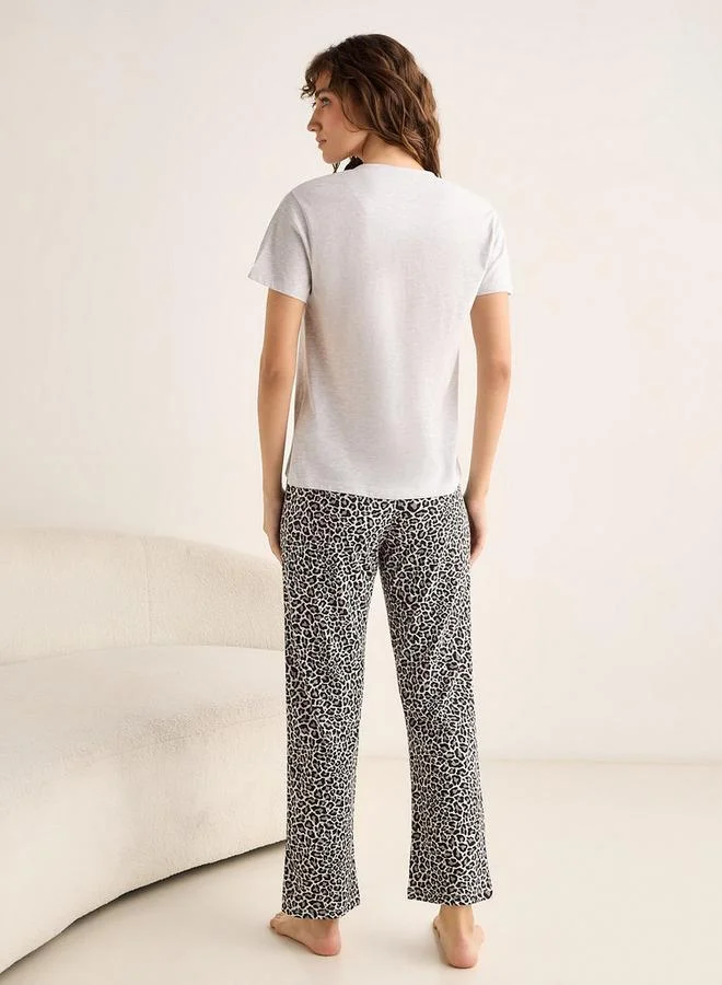 Splash FAV  Printed Pyjama Set Cotton for Women | Best Price UAE